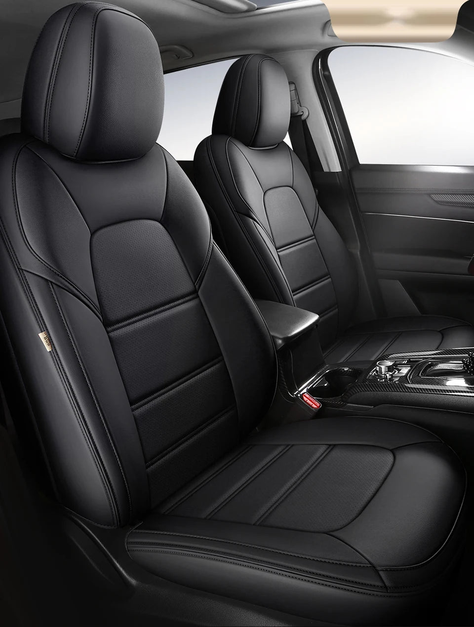 Custom Car Seat Cover For Mazda 3 Bk Bl Cx4 Cx7 6 Cx3 Cx30 Cx5 Atenza Luxury Leather Man Woman Gifts Auto Interior Accessories