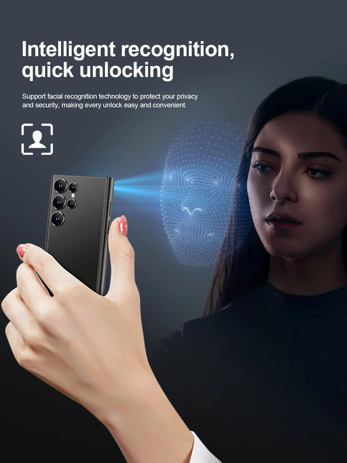 SERVO S27 Mini Android OS Cute Smartphone 4G LTE 3GB+64GB Play Store GPS WiFi Face ID 4.0"  Small Smart Phones Dual SIM Standby