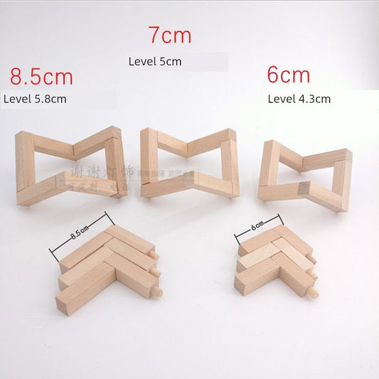 Wooden Solid Wood Oak Chassis DIY Lamp Holder Base Lamp Post Log round and Square Creative Lamp Lighting Accessories