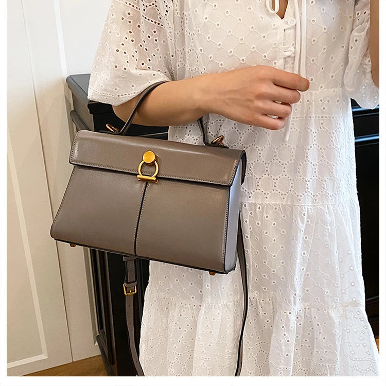 2025 New Classic Style Solid PU Square Shoulder & Crossbody Bags High Quality Sense of Luxury Simple Commute Handbags for Women