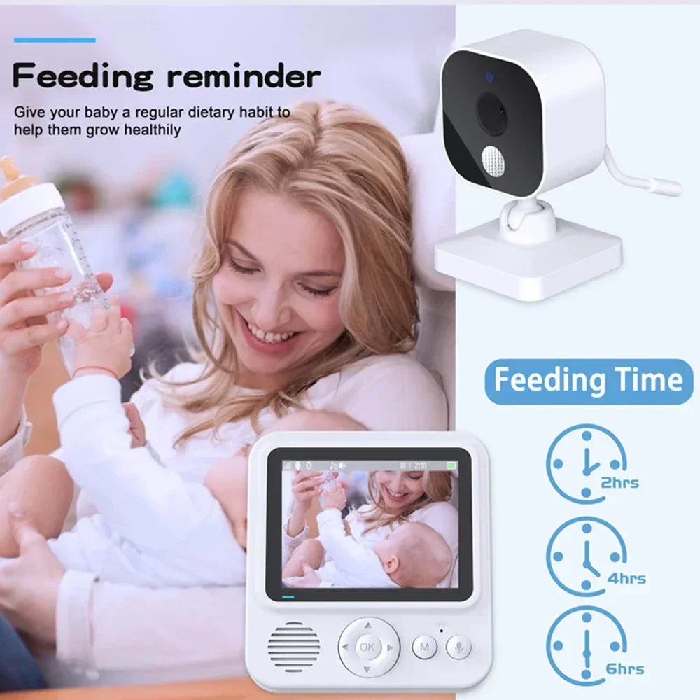 2.8 Inch Portable Video Baby Monitor Indoor 2.4G Wireless Monitor 2-way Audio Night Vision Surveillance Security Cam Babysitter