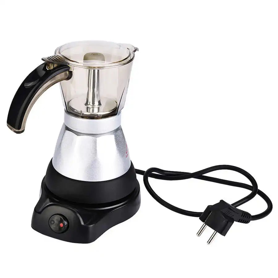 150ml/300 ml 3-6 Cups 480W Electric  Pot Detachable Kitchen Stovetop Coffee Maker EU Plug