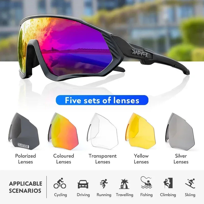 Cycling Sunglasses Sports Cycling Glasses Bike Eyewear MTB Dark Glasses Outdoor  Bicycle Goggles for Men Women Sunglasses UV400