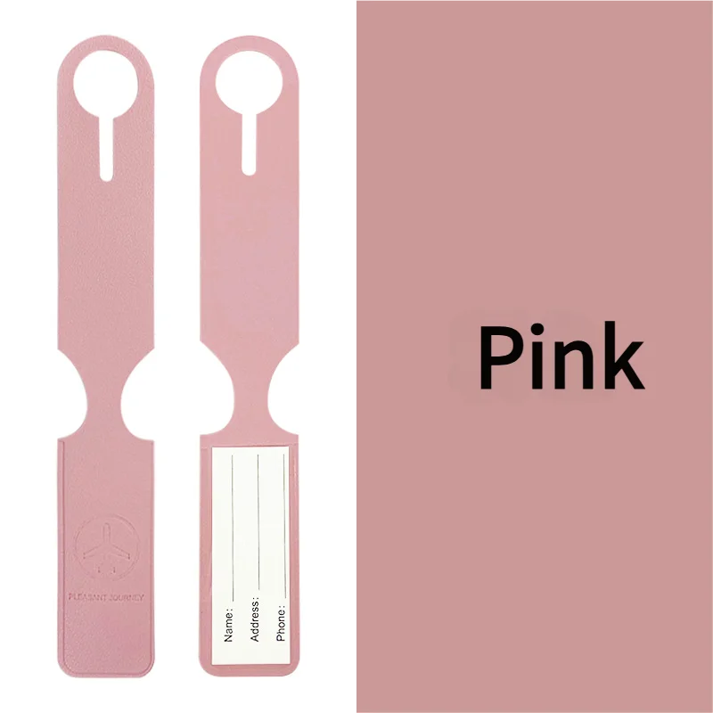 Long PU Luggage Tag for Air Travel - Easy Baggage Identification