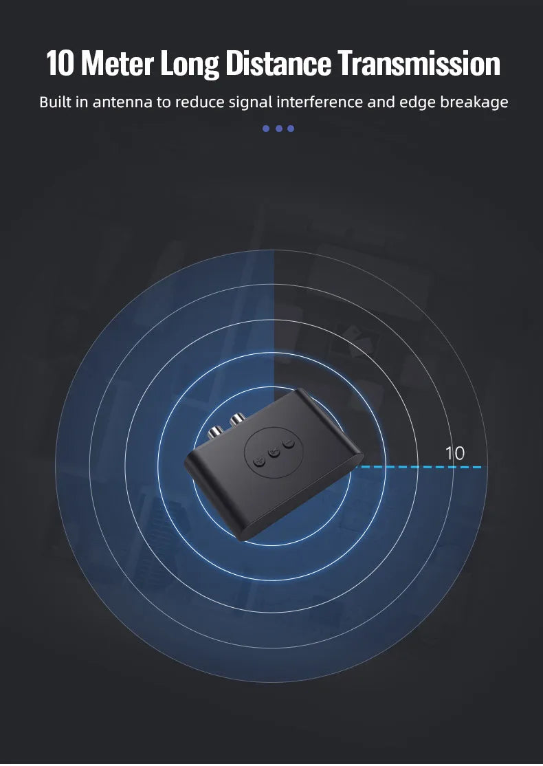 Bluetooth 5.0 Audio Receiver U Disk RCA 3.5mm 3.5 AUX Jack Stereo Music Wireless Adapter with Mic For Car Kit Speaker Amplifier