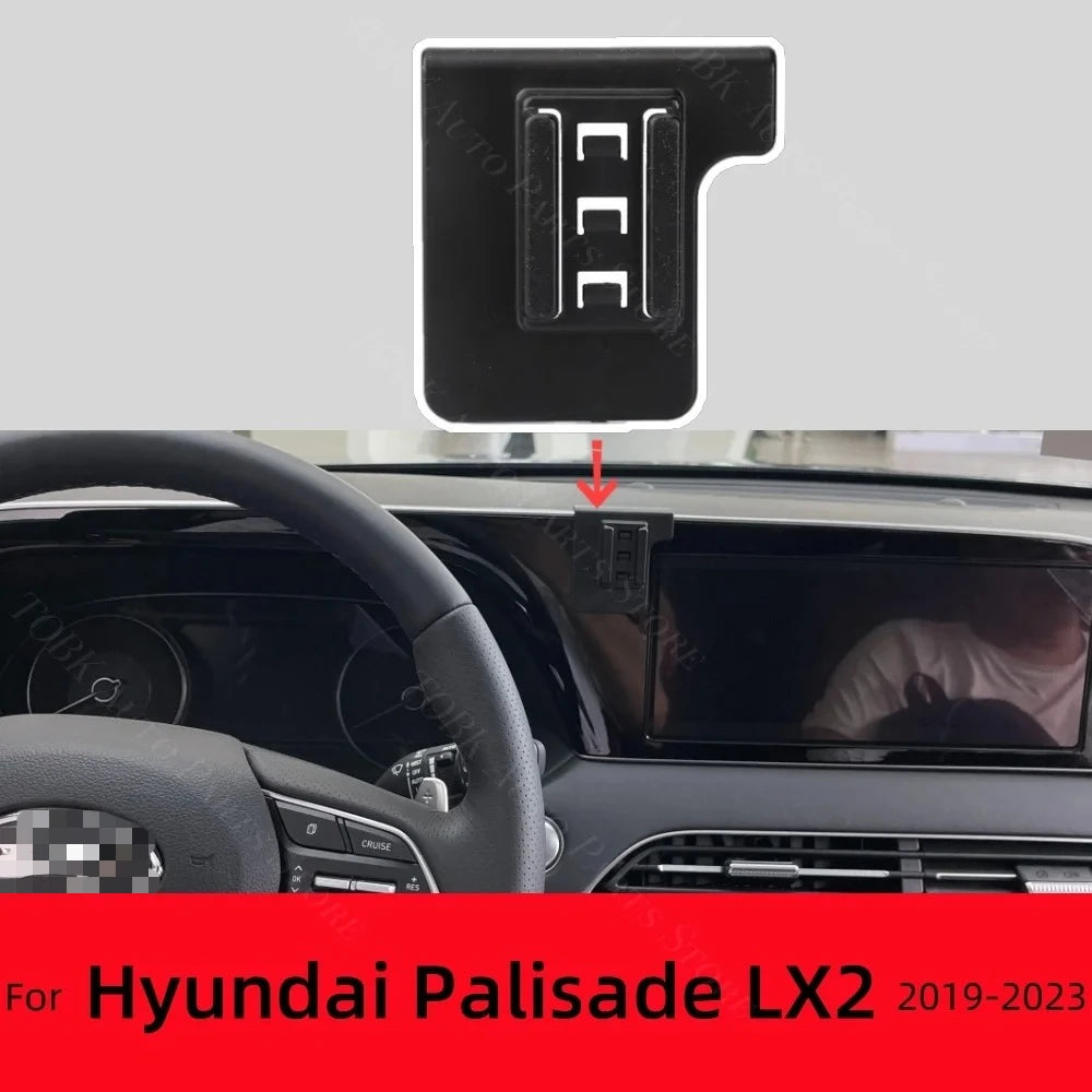 Cars Bracket For Hyundai Palisade LX2 2019-2023 2020 2021 Car Phone Holder Special Fixed Base 15W Wireless Charging Accessories
