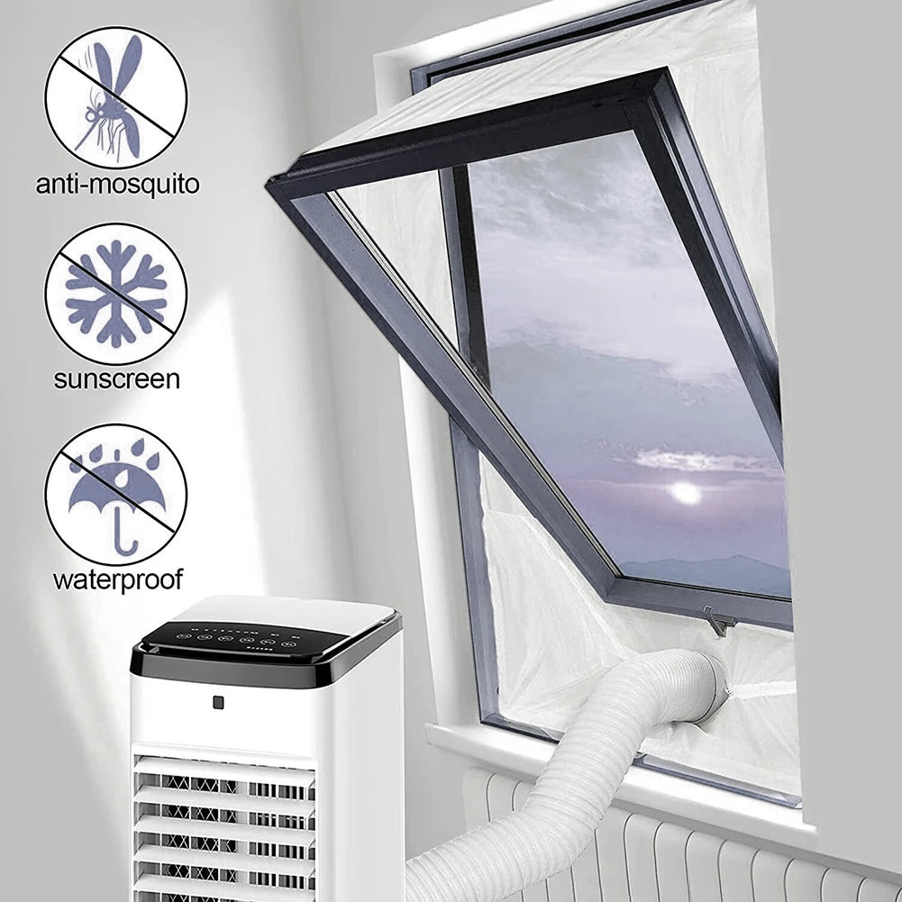 Tilt Roof Skylight Aircon Window Seal Cloth PAC Vent Hose Sealing Fabric For Inclined Skylight Mobile AC Exhaust Install Work