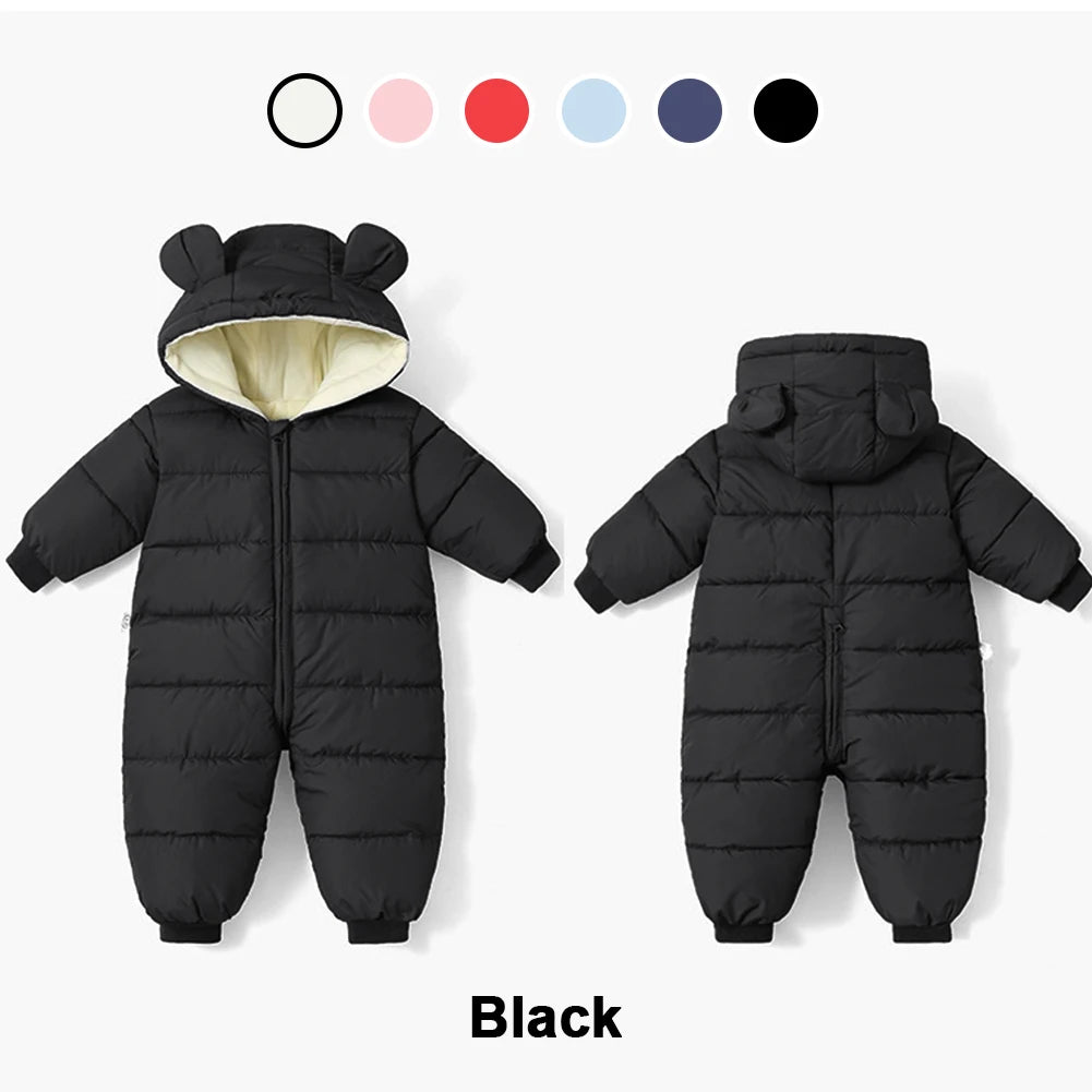 LPATTERN Toddlers Winter Romper,Hood Windproof Babies Jumpsuits,Infant Boys Overalls,Girls Sonwsuits,Warm Children's Outfits