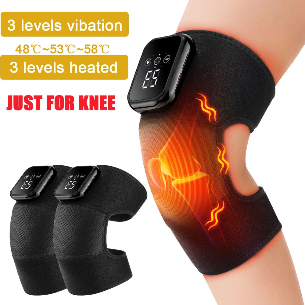 Heating Massage Knee Pad Shoulder Elbow Smart Vibration Hot Compress Protemote Blood Circulation Muscle Relax Joint Massager