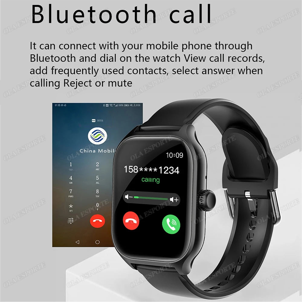 Smart Watch Bluetooth Calling Message Notification Multi-Sport Mode Heart Rate Blood Pressure Blood Oxygen Monitoring SmartWatch