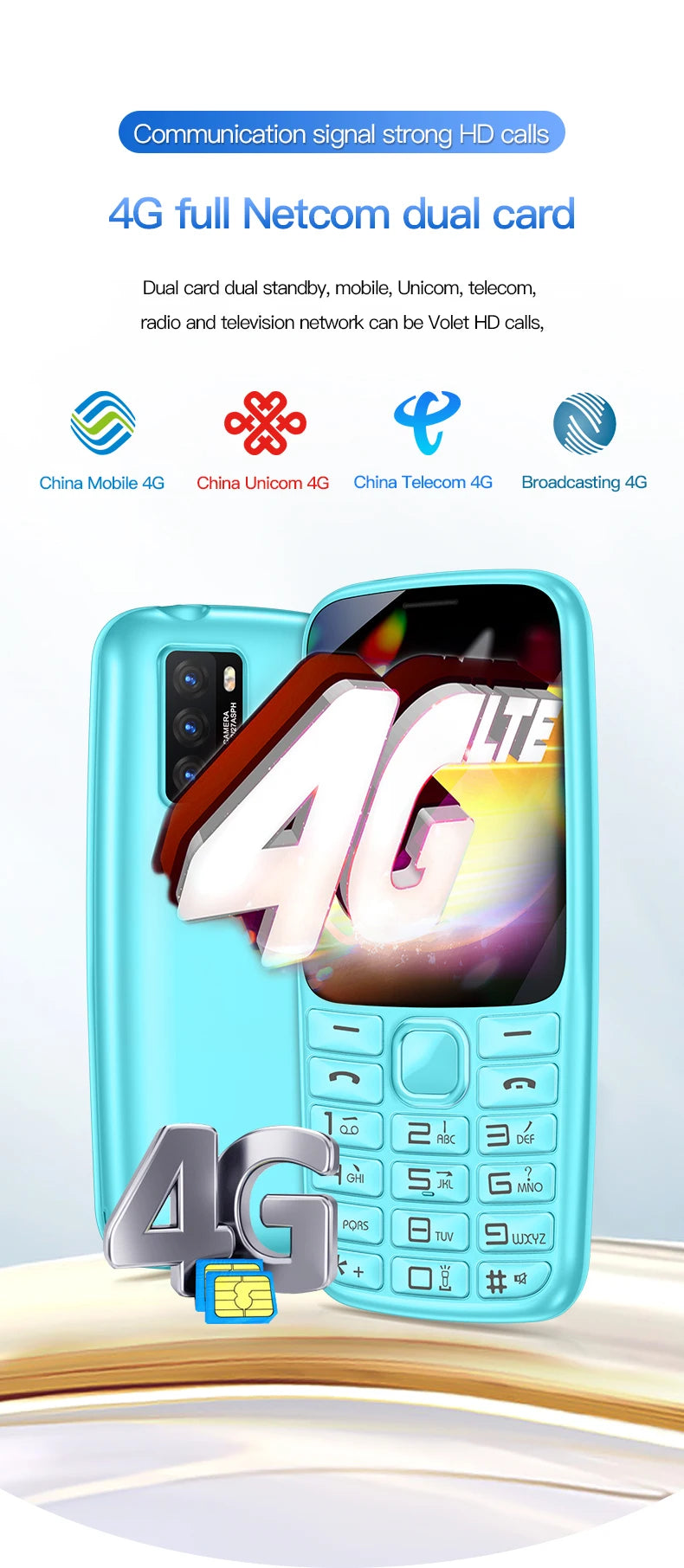 C99(H11) 4G Button Phone 2.4inches TFT Screen Dual SIM Dual Standby Voice King Alarm Clock 1500mAh Battery Torch CellPhone