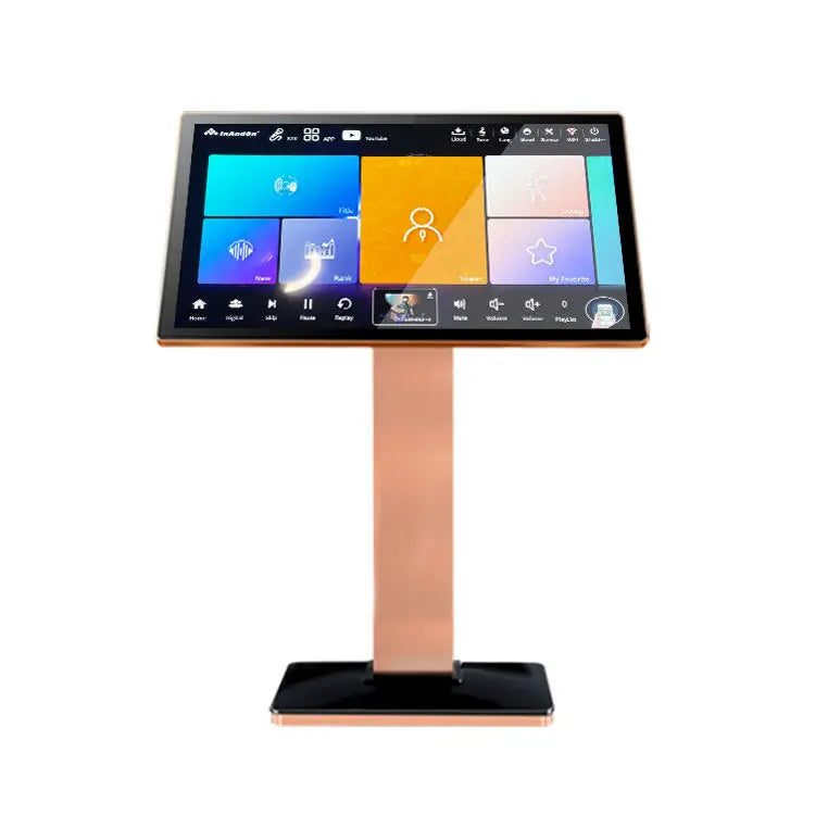 Karaoke Machine 21.5 Inch 4IN1 2t House Party Machine Karaoke Set Intelligent Song Selection Karaoke Player