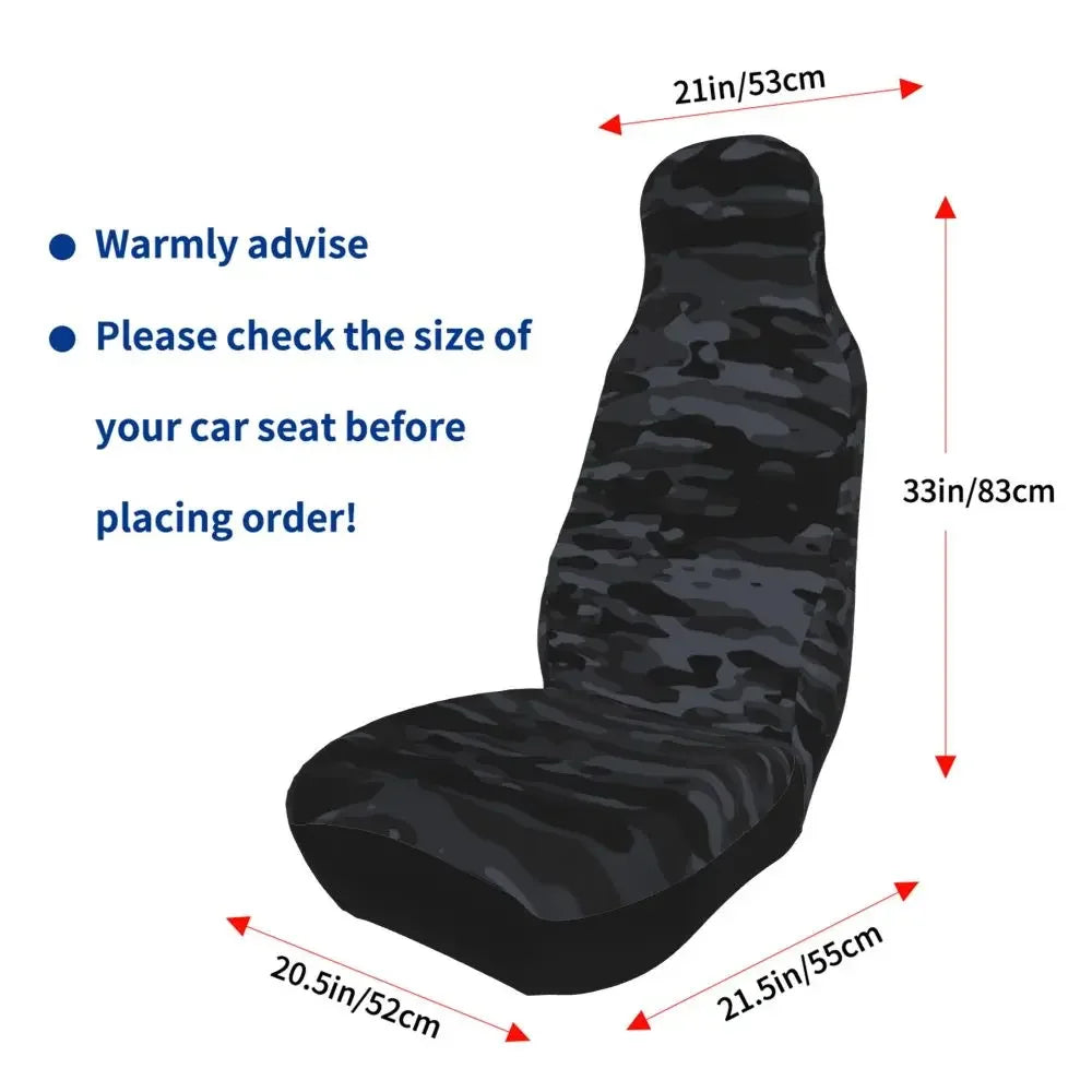 Urban Style Camouflage Universal Car Seat Cover Off-Road For SUV Multicam Front Rear Flocking Cloth Cushion Fabric Hunting