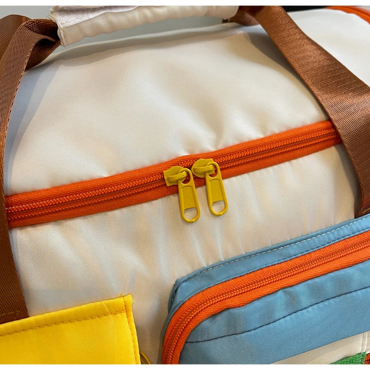 Travel Bag, Duffel Bag Cosmetics Bag, Professional Fitness Bag, Yoga Swimming Training Backpack, Satchel Shoulder Crossbody Tote Bag, Suitable for Men and Women