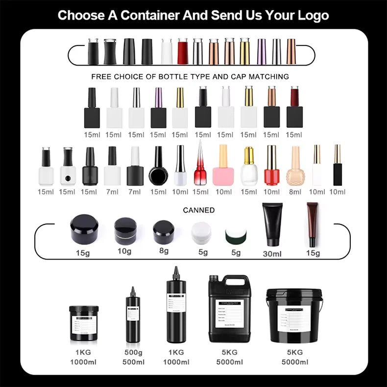 Vendeeni TPO HEMA Free 2025 Hot Sale High Quality 9-Color Nail Gel Polish Set Non-Toxic UV Gel Nail Art Kit for Nail Salon