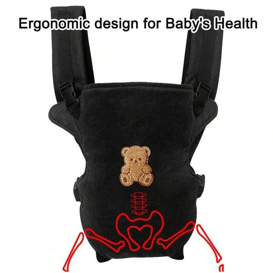 1Pc Ergonomic Multifunctional Baby Carrier - 4-in-1 Portable Baby Travel Gear, with Adjustable and Comfortable Front and Back Straps, the Perfect Gift for Baby's Welcome Party, Halloween, Christmas, and New Year