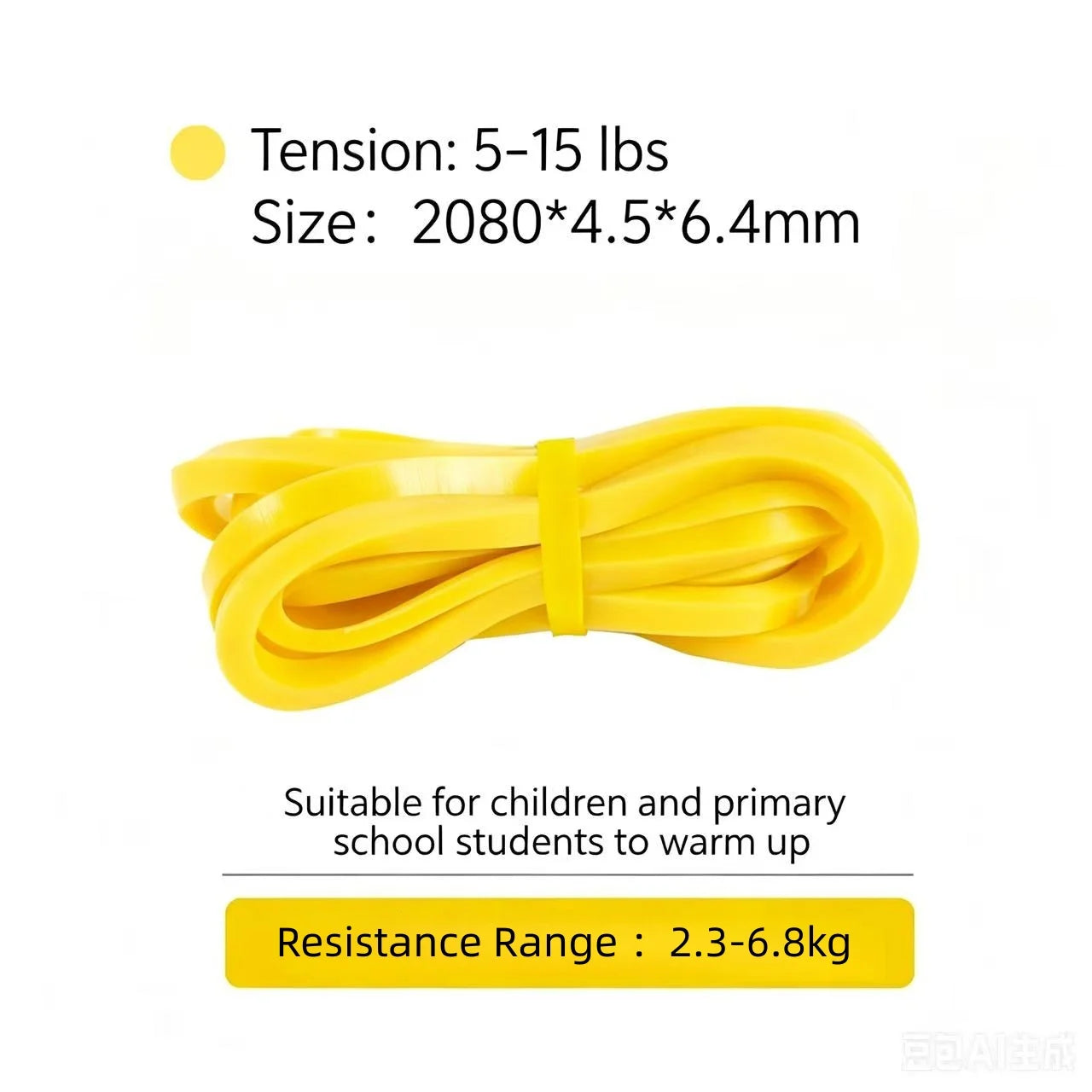 TPE Resistance Bands 6 Levels Different Strength Elastic Exercise Bands for Pull Up Assist, Yoga, Pilates, Physical Therapy, Bod