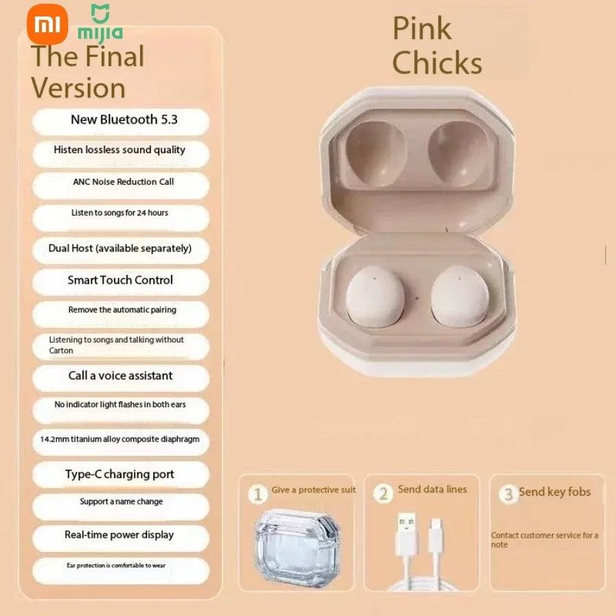 Xiaomi Mini Wireless In Ear Sleep MY001 Bluetooth 5.3 Earphones High Definition High Pitch Invisible Noise Reduction Earphones