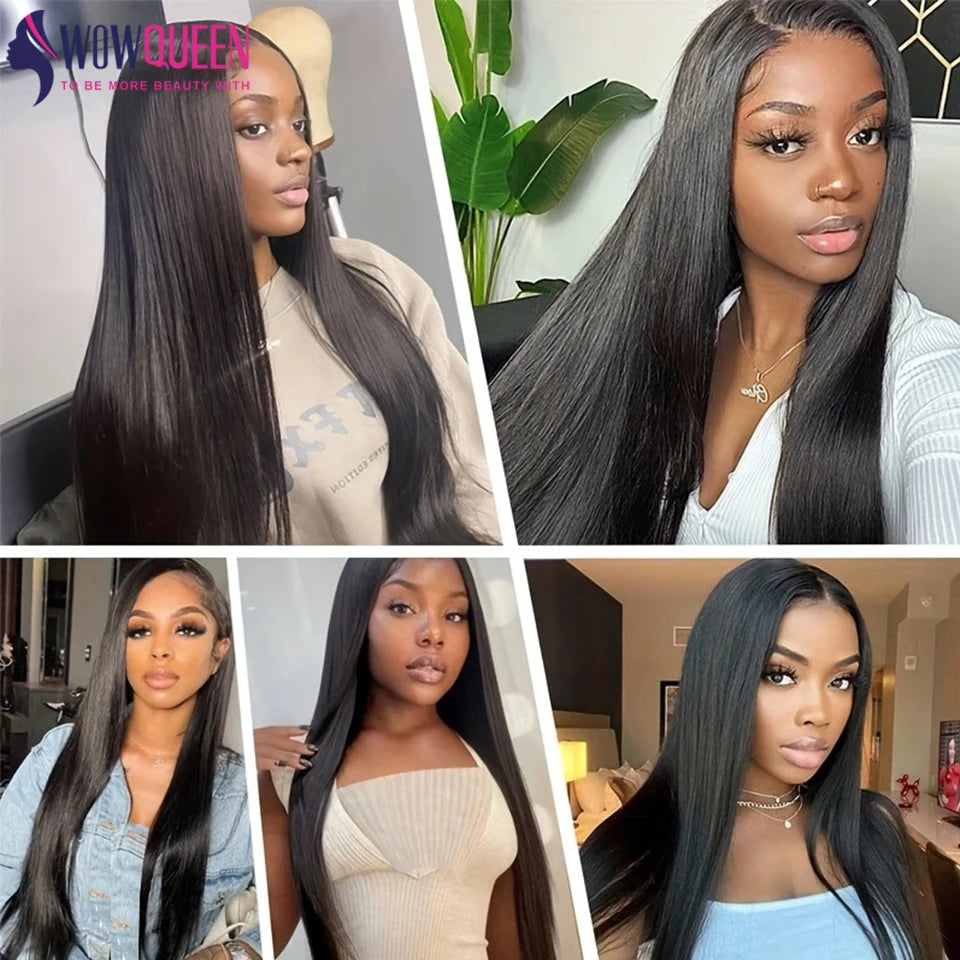 5x5 Lace Closure With Bundles Peruvian Straight Bundles 12-32 Inch Long Raw Human Hair Weave Bundles With 6x6 Lace Closure