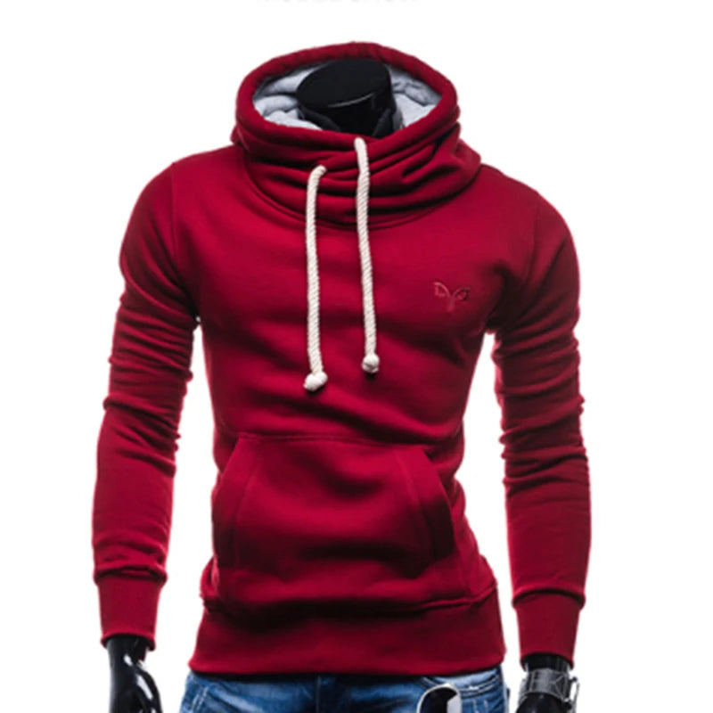 2025 Autumn Drawstring Sportswear Men Hip Hop Sweat Wear Pocket Running Jacket Hoodies Men Male Pullovers Men's Tracksuits