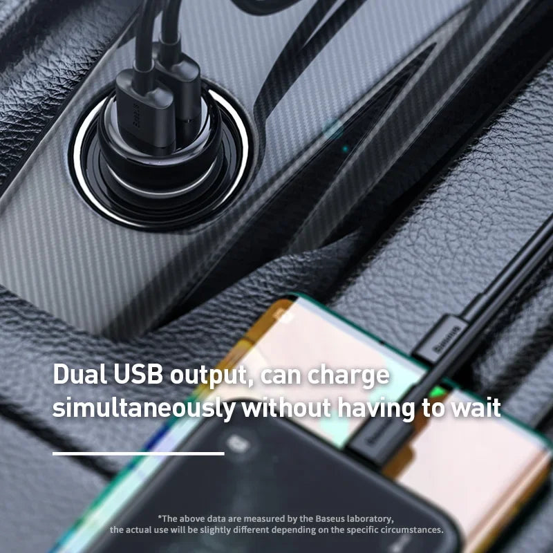 Baseus FM Transmitter Car Bluetooth 5.0 FM Radio Modulator Car Kit 3.1A USB Car Charger Handsfree Wireless Aux Audio MP3 Player