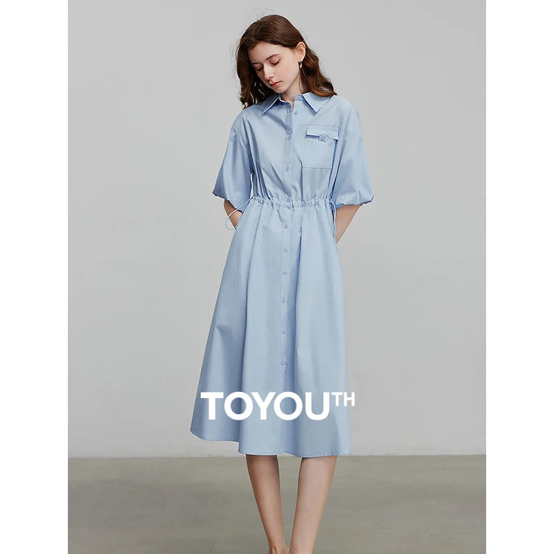 TOYOUTH Women Dress 2025 Summer New Elegant Dress 8529029