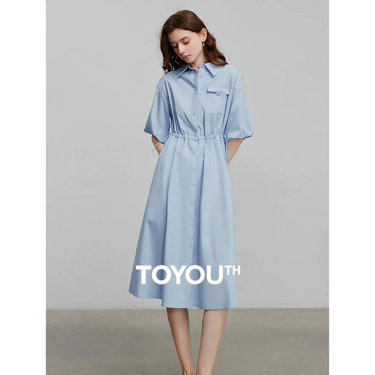 TOYOUTH Women Dress 2025 Summer New Elegant Dress 8529029