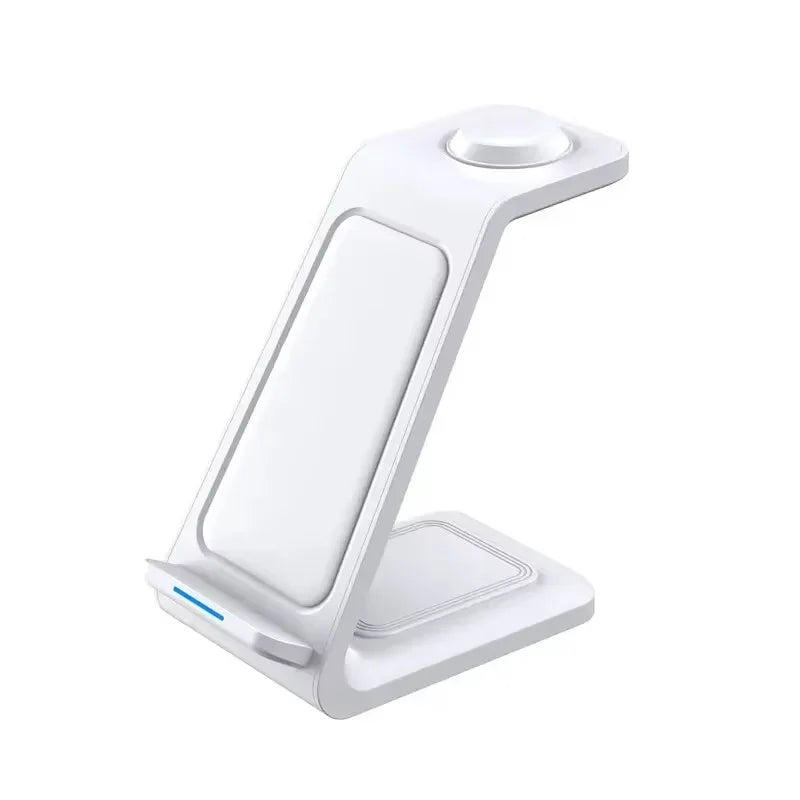3 In 1 Wireless Charger Stand Fast Charging Station for iPhone 17 16 15 14 13 12 11 iWatch 10/9/8/7 Ultra Airpods Phone Holder