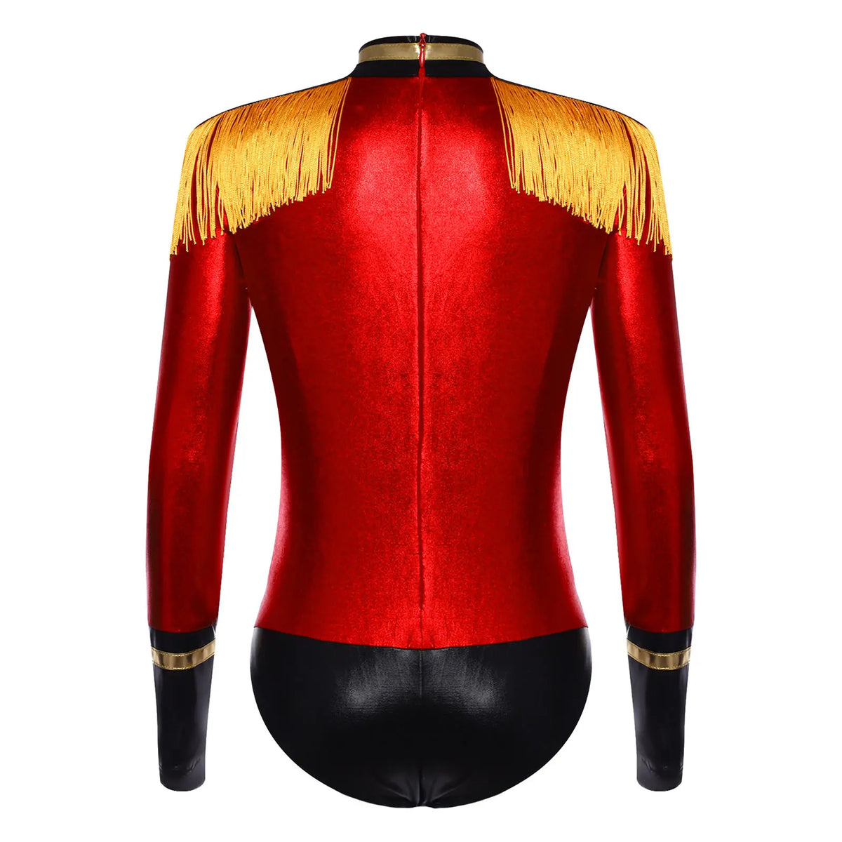 Halloween Costume Romper Circus Ringmaster Cosplay Carnival Party Shiny Sequins Leotard Dress Drum Majorette Magician Dress Up