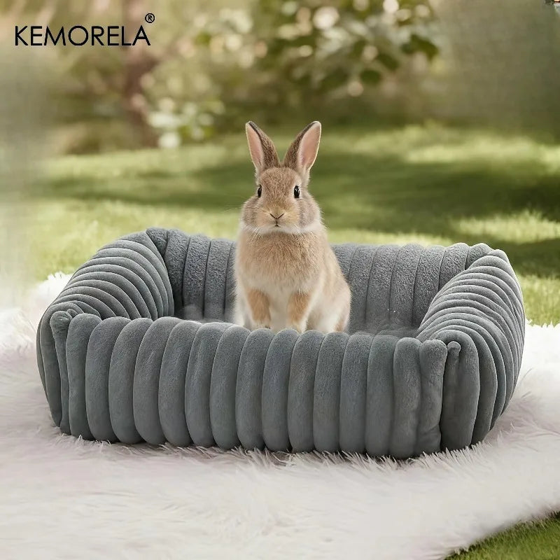 Soft Small Pet Bed - Cozy Hamster Rabbit Guinea Pig Sleeping Nest, Machine Washable Mat for Cage, Indoor Outdoor Use, Breathable
