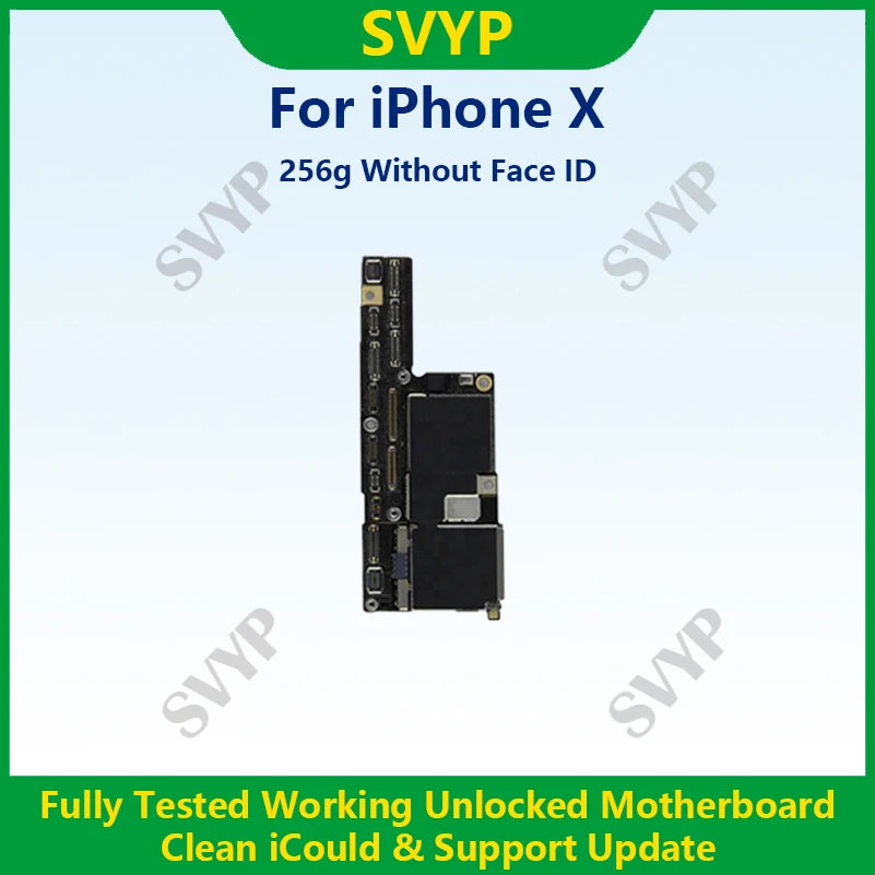 Fully Tested 100%Working Mainboard For iPhone X/XR/XS/XS Max With Face ID 64g/256g Cleaned iCloud And Unlocked Phone Motherboard