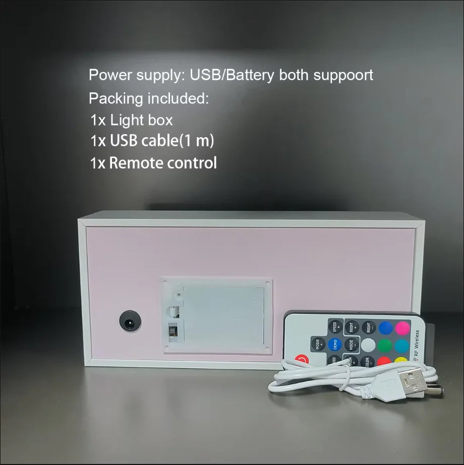 Anime Light Box Paper Cut Shadow Lightbox Wood Frame Nightlight for Child Bedroom Decor Led Night Light 3d Desk Lamp Gifts