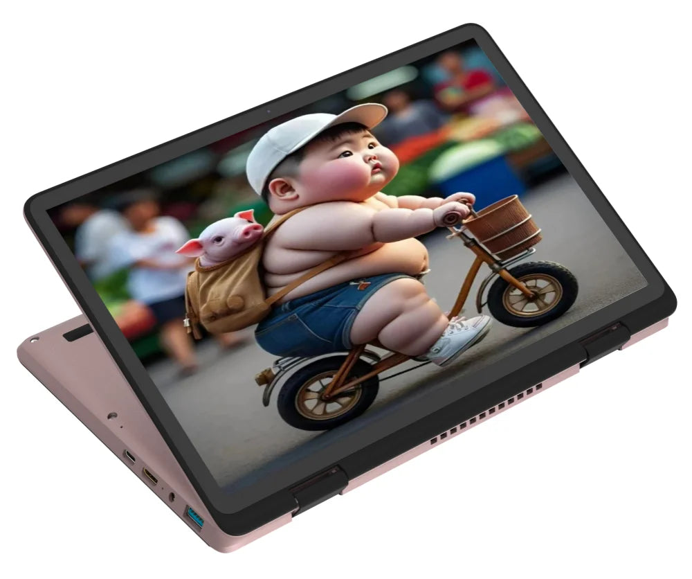 Green 2025 New 11" Touch Screen Intel Celeron N100  4 Core 4 Thread 3.4GHz  Laptop PC Cheap Win 11 Laptops Computer For Business