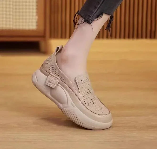 Ladies Shoes Summer New Women's Flat Shoes Comfortable Soft-soled Women's  Thick-soled Casual Slip-on Casual 2024