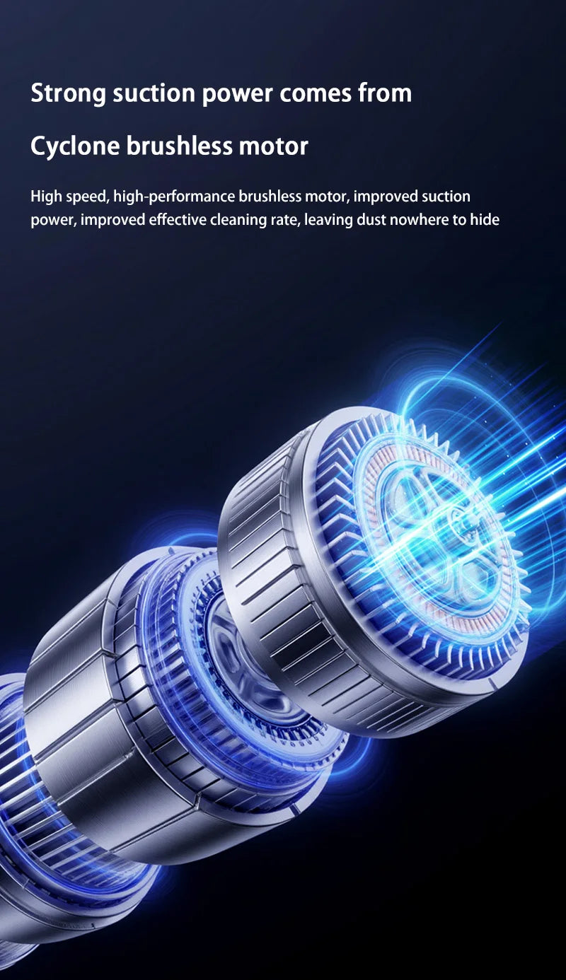 Car vacuum cleaner wireless one-button dust dump high-power portable vacuum cleaner large suction mini handheld vacuum cleaner