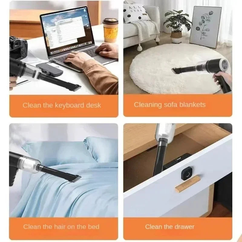 XIAOMI MIJIA Vacuum Cleaner 2 In 1 120w Wireless Super High Powerful Portable Wet Dry Dual Use Large Suction Vacuum Cleaner