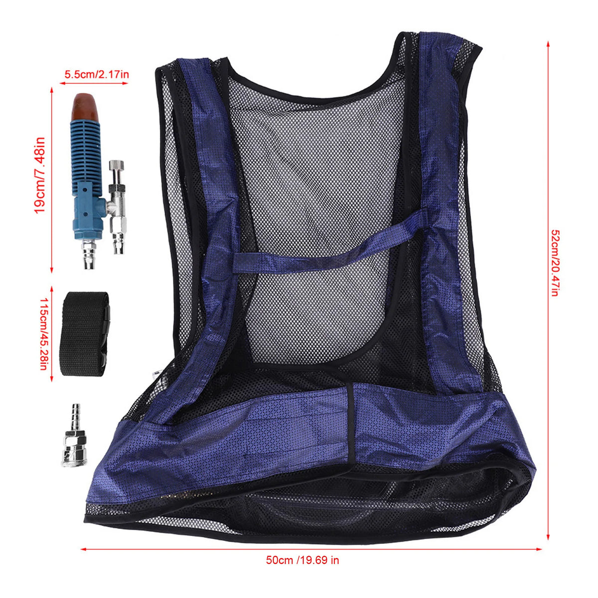 Air Compressed Cooling Vest Welding Steel Air Compressed Cooling Vest Eddy Tube Air Conditioner Waistcoat Cooling Vest Waistcoat