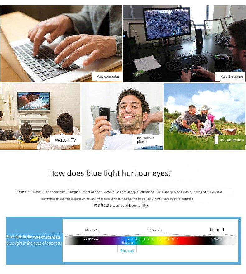 Anti-Blue Light Reading Glasses for Men and Women Neutral Stall Profiteering New Arrival Products Presbyopic Glasses Full Frame Reading Glasses Manufacturers Supply