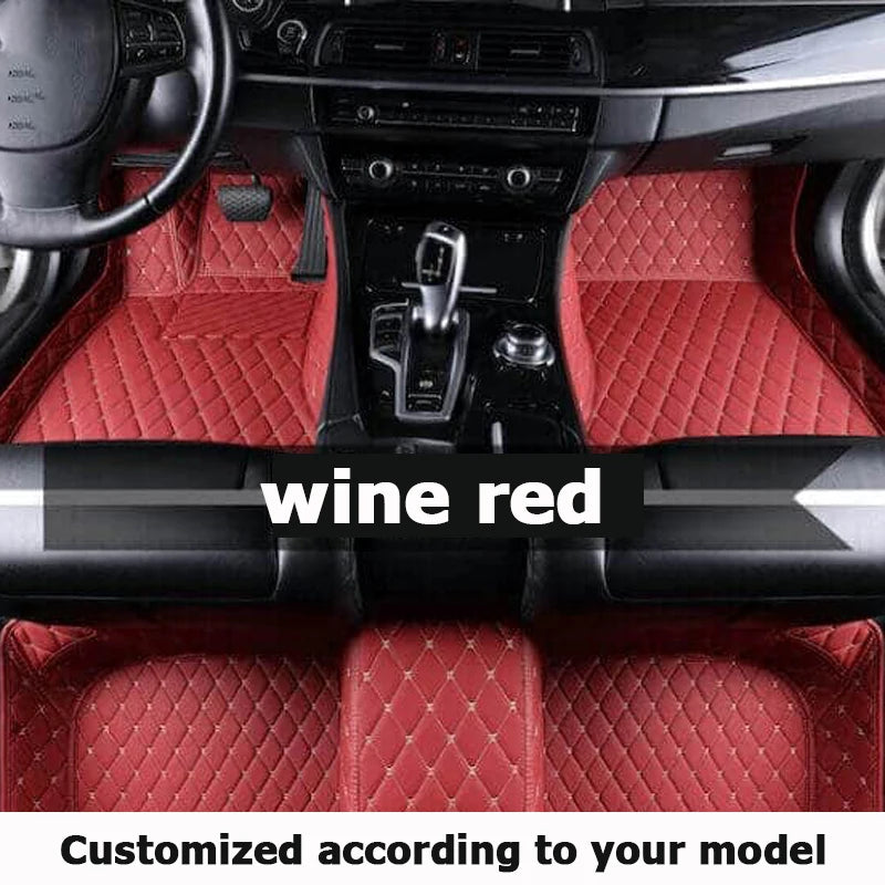 Car Floor Mats For VW Golf 4 MK4 1998 1999 2000 2001 2002 2003 car Accessories Leather Carpets Rugs Foot Pads