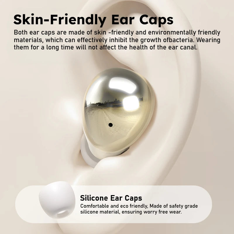 Sansui W42 Sleeping Earphones Wireless Bluetooth TWS Earbuds Invisible in-Ear Bluetooth 5.4 Headsets Physical Noise Reduction