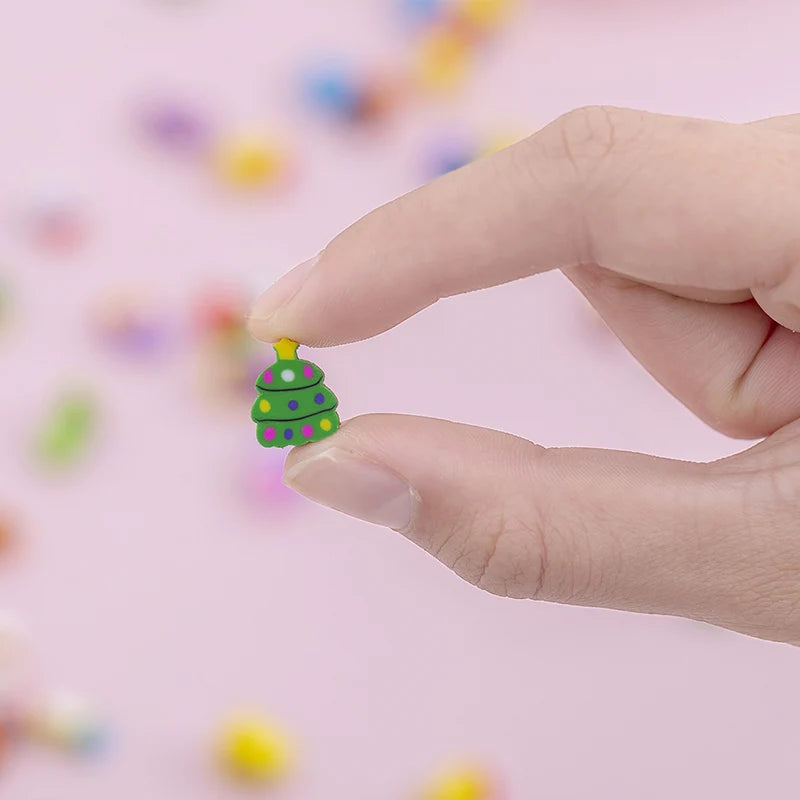 100~500pcs Mini Cartoon Eraser Bulk Multiple Styles Colored Fruit Animal Cake Design School Supply Student Festival Rewards TMZ