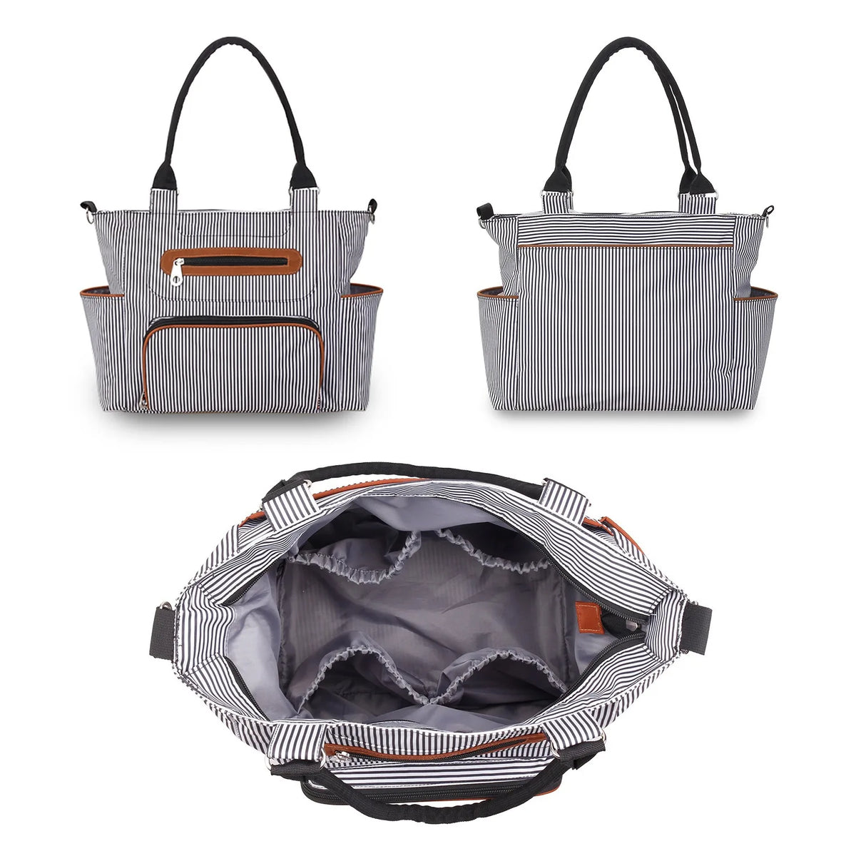Women Shoulder Bag Travel 7 Pcs/Set Baby Diaper Bags Go Out Large Capacity Newborn Nappy  Bag with Changing Pad Multi-functional