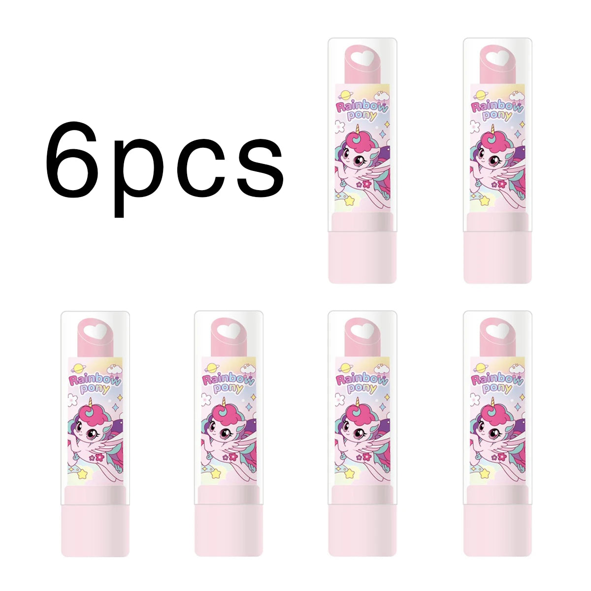 Pony-style lipstick, eraser, fun cosmetics, styling, school office painting, exam pencil, eraser, student and teacher gifts