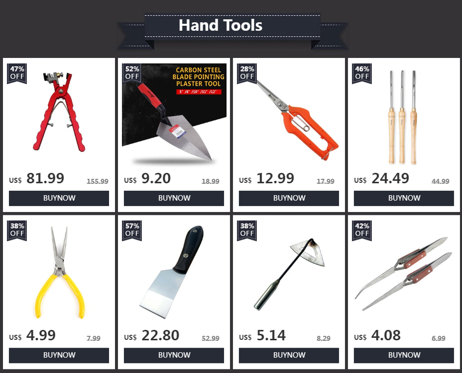 5/6/10/11/12 inch Construction Tools Putty Knife Brick Trowel Laying Carbon Steel Blade Pointing Plaster Tool Carbon Steel