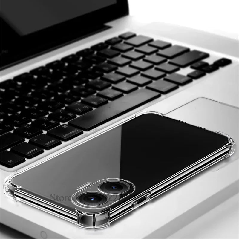 Shockproof Clear Cover For Xiaomi Poco C85 C75 C65 C71 C40 POCO F7 Ultra F6 F5 F2 Pro F4 F3 GT Transparent Silicone Case Fundas