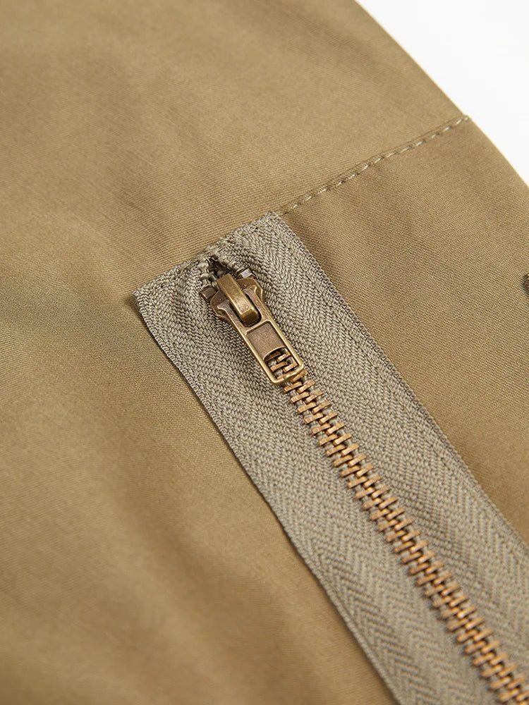 DEAT Fashion Women's Jacket Rivet Patchwork Tassel V-neck Long Sleeve Single Breasted Contrast Color Coat Spring 2025 New CP0361