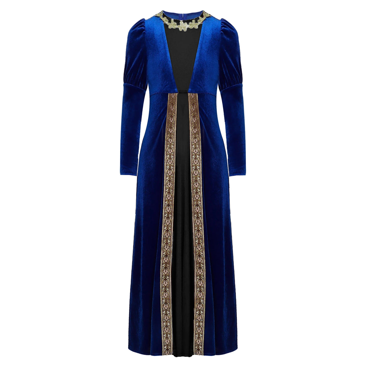 Children Girls Halloween Medieval Renaissance Vampire Cosplay Costume Ancient Roman Princess Dress Long Sleeve Retro Velvet Gown