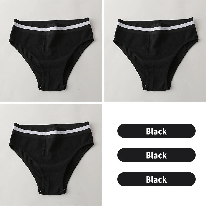 S-3XL 3-5Pcs Women Sport Briefs High Waist Panties Comfort Solid Color Underwear Sexy Underpants Intimate Lingerie Soft Briefs