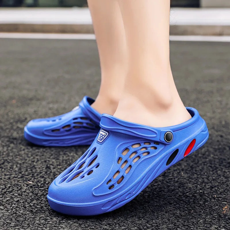 Large Size 36-49 Trend Summer Sandals For Men White Comfortable EVA Casual Clogs Man Lightweight Anti-slip Men's Beach Slippers