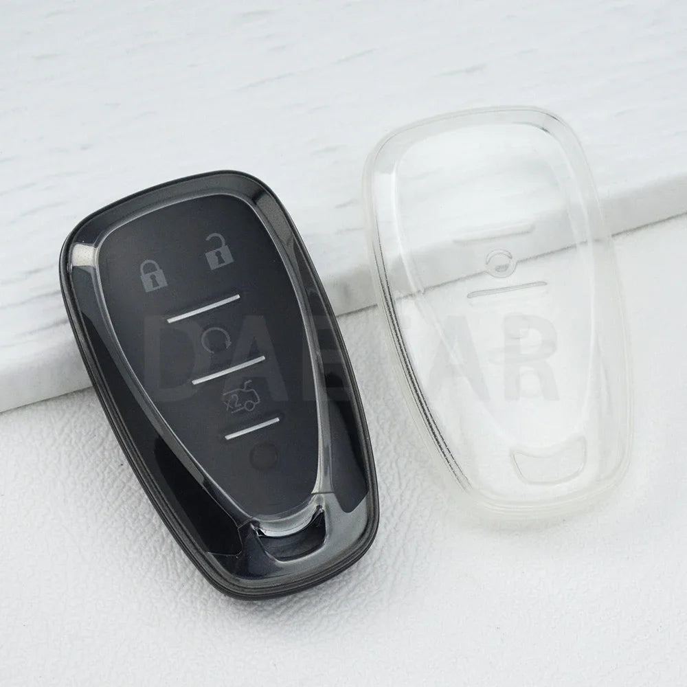 2/3/4/5 Buttons Transparent Smart Remote Key Shell Case For Chevrolet Chevy Camaro Cruze Malibu 2016 2017 2018 2019 2020